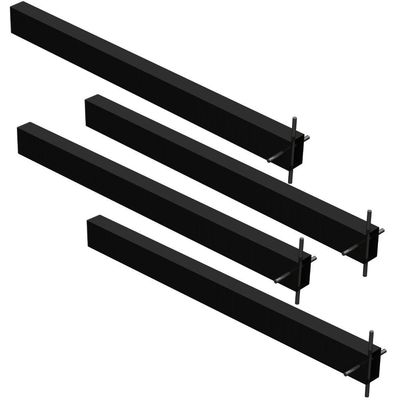 4 Suportes Pia Chumbar Bancada Mesa 40 Cm - Preto