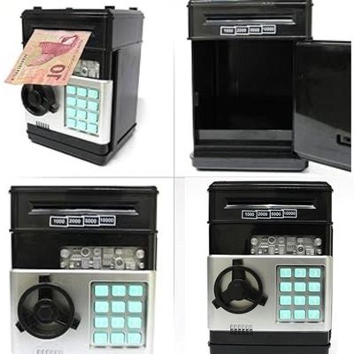 Mini Cofre Eletrônico Digital Senha 4 Dígitos Notas E Moedas