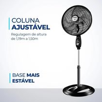 Ventilador De Coluna Mondial Vsp-40c-b 40cm 6 Pas - 220v