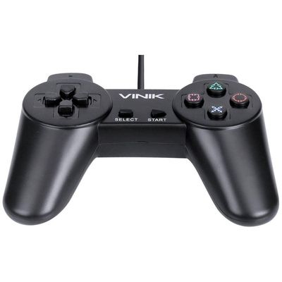 Controle Para Pc Com Fio Usb Modelo Play 1 Preto