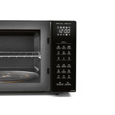Micro-ondas Panasonic com Smartsense e Dupla Refeição 30L Preto - NN-GT68LBRU 110V