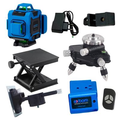Nível Laser 4d 16 Linhas Com Tripé Suporte Magnético E Maleta