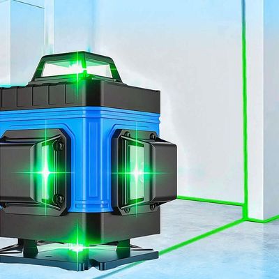 Nível Laser 4d 16 Linhas Com Tripé Suporte Magnético E Maleta