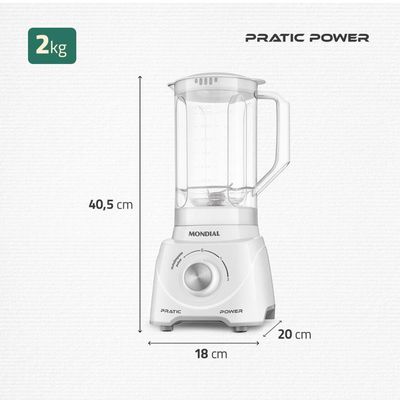 Liquidificador Mondial L-97-W Branco 220V