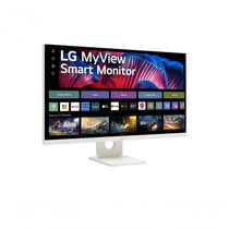 Monitor LG Myview Smart 27SR73U-W Tela IPS 4K 27" WebOs ThinQ Home Air Play Screen Share Bluetooth