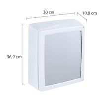 Armário De Plástico De Sobrepor Branco 30 X 10,8 X 36,9cm