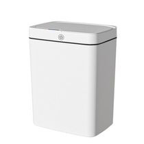 Lixeira Automática Retangular 14 Litros Com Sensor Branca