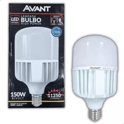Lâmpada Bulbo Led Alta Potência Avant E40 - 150w - 6500k Luz Branca