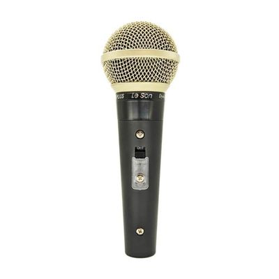 Microfone Dinamico Profissional Leson Sm58 Plus Preto