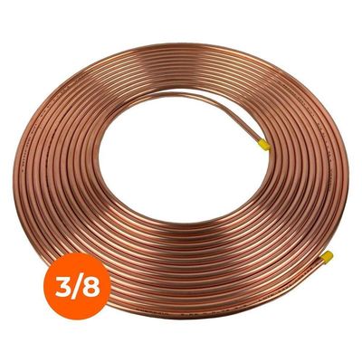 Tubo Cobre Panqueca 3-8 9,52mm Parede 1-32 0,79mm 3 Metros