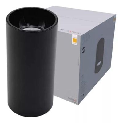 Spot Haut Redondo Deluxe Avant Preto - 12w 6500k Luz Branca
