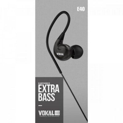 Fone de Ouvido E40 IN EAR Preto Vokal