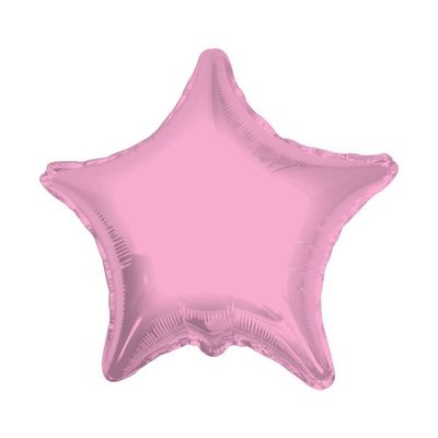 Balão Metalizado Estrela Rosa - 18 Polegadas