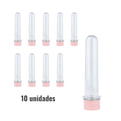 Tubete Para Lembrancinha Rosa 13cm - 10 Unidades