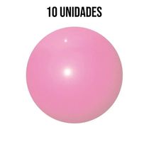 Bola De Vinil Lisa Rosa Claro - 14 Polegadas - 10 Unidades