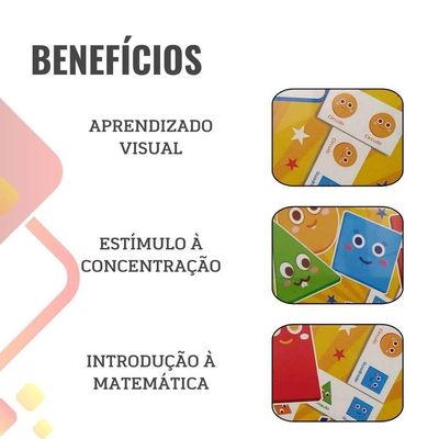 Jogo Pedagógico Dominó Conhecendo As Formas - 28 Peças