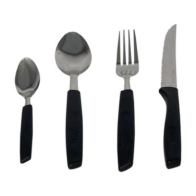 Conjunto Talheres Capri 25 Peças -  Preto