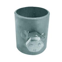 Suporte Antena 18-b Calco Da Estrelinha 32mm Tubo 1 Polegada Prata Cromo