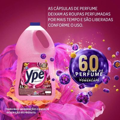 Kit 2 Amaciante De Roupas Tradicional Ypê Ternura 5l