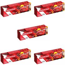 5x Gel Dental Infantil Carros - Morango - 50g - Dentalclean