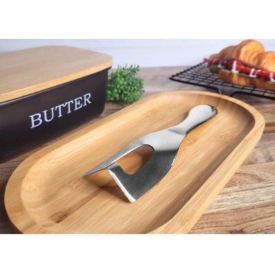 Faca de Manteiga e Queijo Espatula Angular Aço Inox