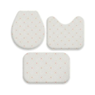 Jogo De Tapetes Para Banheiro Wevans Branco UN / Branco