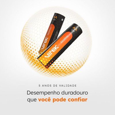 Pilha Alcalina Aa C-8 1.5v - Vp2ab8a