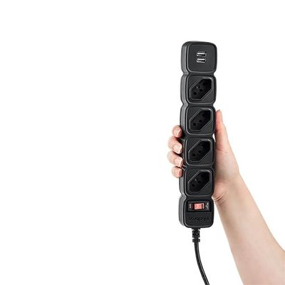 Protetor Eletrico Intelbras Epe204 4 Tomadas 2 Usb Preto