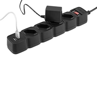 Protetor Eletrico Intelbras Epe204 4 Tomadas 2 Usb Preto