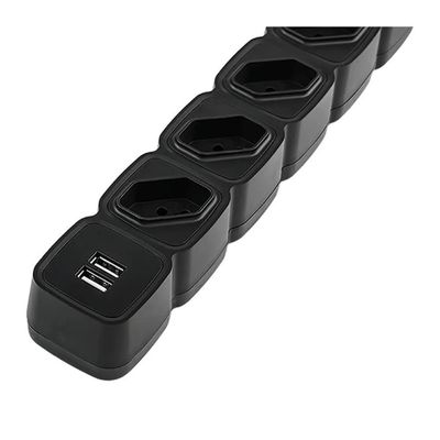 Protetor Eletrico Intelbras Epe204 4 Tomadas 2 Usb Preto