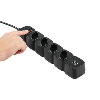 Protetor Eletrico Intelbras Epe204 4 Tomadas 2 Usb Preto