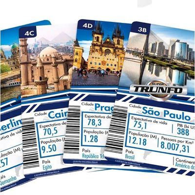 Jogo Super Trunfo - Cidades Do Mundo - Grow