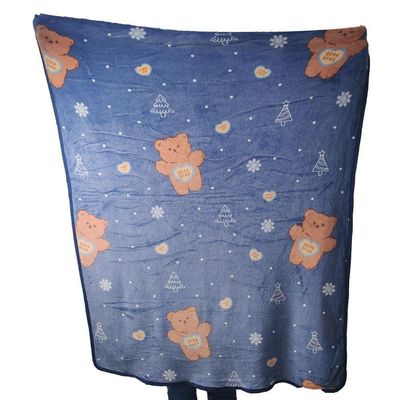 Manta Cobertor Infantil Aveludado Toque Macio Urso Mantinha