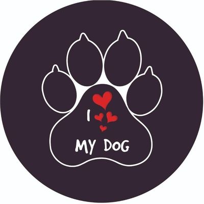 Capa De Estepe Personalizada Ecosport I Love My Dog