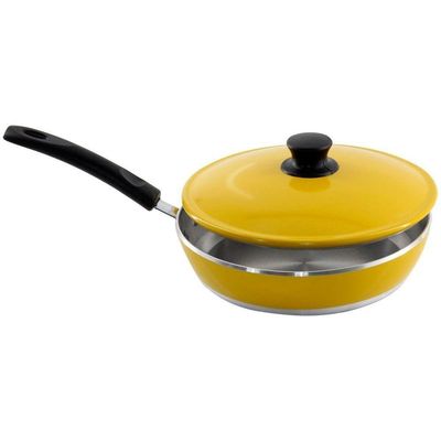 Frigideira Amarelo Resistente Gulê Em Alumínio