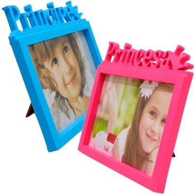 Dupla Porta Retrato Infantil Mural Princesa Príncipe 20x15cm