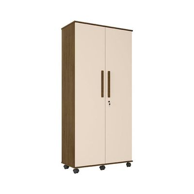 Guarda Roupa Solteiro 2 Portas Gold - Amêndoa/ Off White