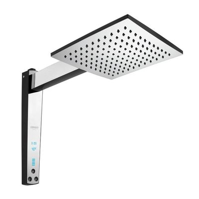 Chuveiro Digital Acqua Century Preto Com Cromado 7500W Lorenzetti 220V