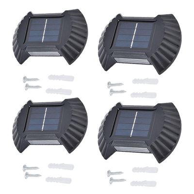 Luminaria Solar Arandela Parede Spot Balizador Kit 4 Und