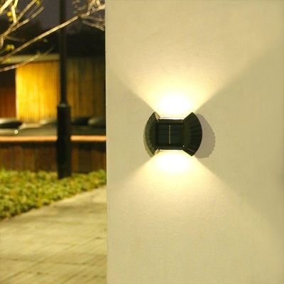 Luminaria Solar Led Parede Arandela Balizador Agua Spot Luz
