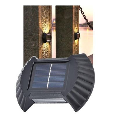Luminaria Solar Led Parede Arandela Balizador Agua Spot Luz