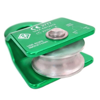 Polia Oscilante 20kn Compact Usclimb Corda De Até 11mm Ce Uiaa Verde