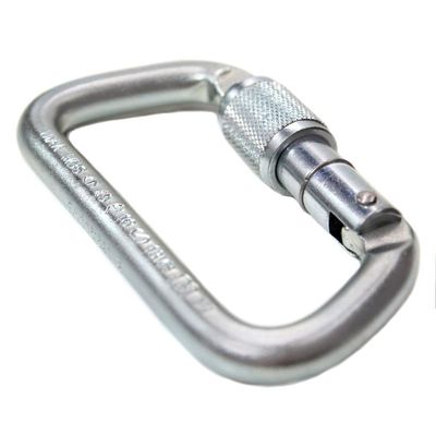Mosquetão Aço 45kn Assimétrico D Rosca Keylock Ce En Uiaa Nbr Usclimb
