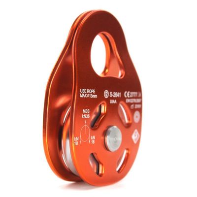Polia Oscilante 36kn Rolamentada Usclimb Ce Uiaa Laranja