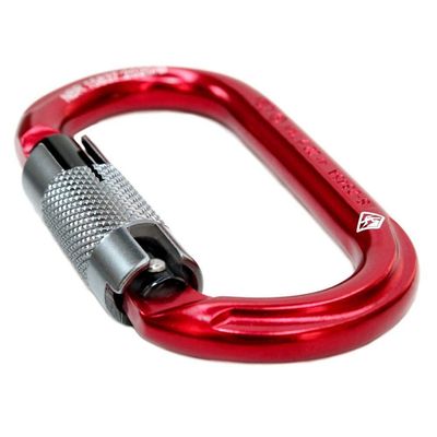 Mosquetão Usclimb Alumínio Oval Keylock Trava Automática 22kn Ce Uiaa