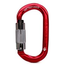 Mosquetão Usclimb Alumínio Oval Keylock Trava Automática 22kn Ce Uiaa