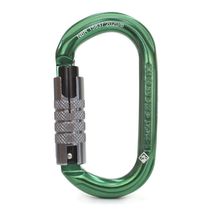Mosquetão Usclimb Alumínio Oval Keylock Trava Tripla 22kn Ce Uiaa Nbr Verde