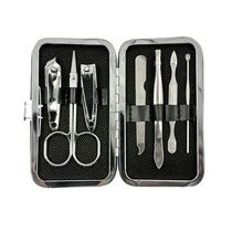 Kit Manicure 7 Peças Em Metal + Estojo