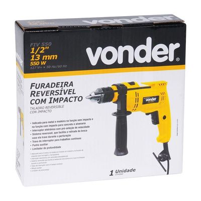 Furadeira Impacto Vonder 1-2 Fiv550 220v