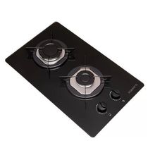 Fogão Cooktop 2 Bocas Mesa Em Vidro Preto Fogatti Inox 27000001-00 Bivolt